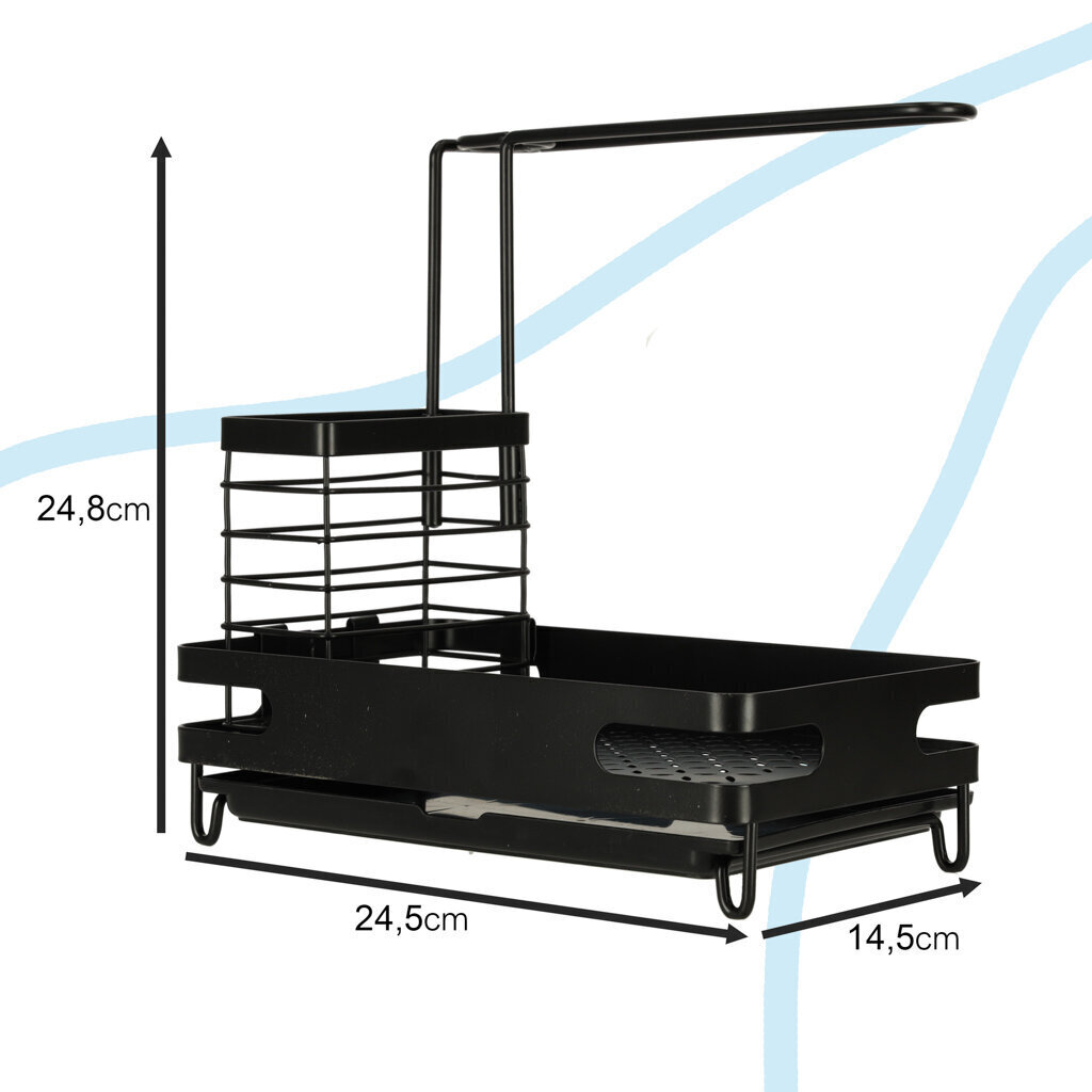 Nõudekuivati, 24,5x24,8x14,5 cm hind ja info | Köögitarbed | kaup24.ee