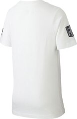 Футболка детская Nike JR NJR Tee Mercurial, 140 см, белый цвет цена и информация | Футбольная форма и другие товары | kaup24.ee