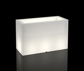 Вазон с подсветкой Lungo Maxi, белый цена и информация | Вазоны | kaup24.ee
