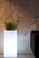Lillepott valgusega Donica Tower, valge, 35x25 cm hind ja info | Dekoratiivsed lillepotid | kaup24.ee