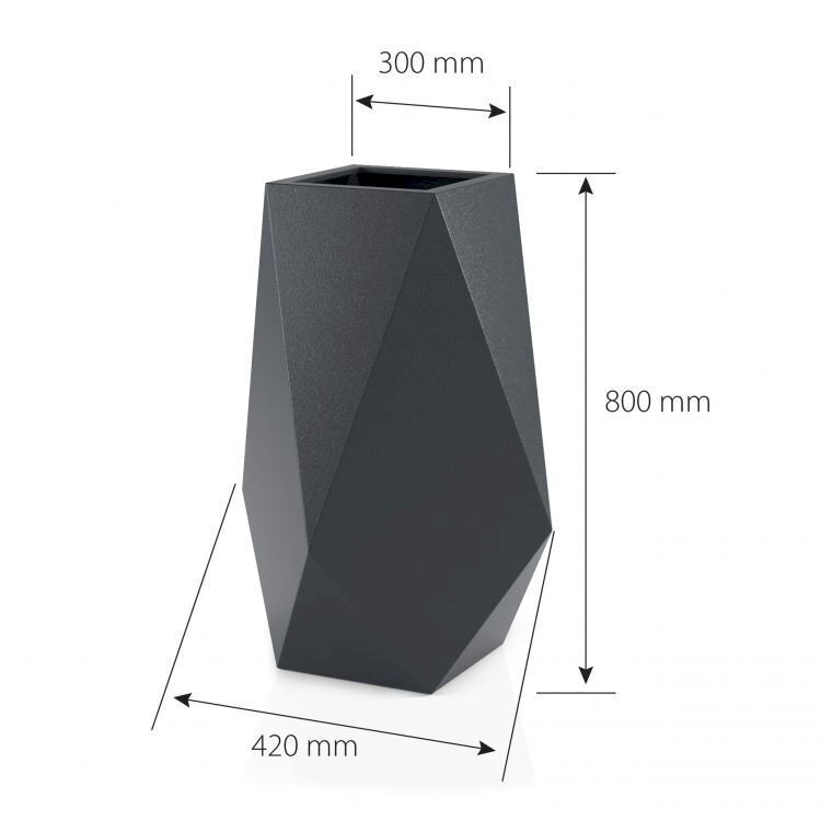 Lillepott Monumo Volcano, 30x80 cm hind ja info | Dekoratiivsed lillepotid | kaup24.ee