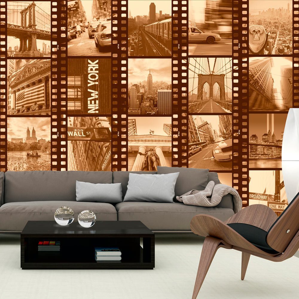 Fototapeet - New York - Collage (sepia) цена и информация | Fototapeedid | kaup24.ee