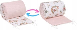 Защита детской кроватки Babymam, 180x30 cm, White/Pink цена и информация | Безопасный дом Multipack C | kaup24.ee