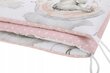 Pehme võrevoodi kaitse Babymam, 180x30 cm, White/Pink цена и информация | Laste ohutustarvikud | kaup24.ee