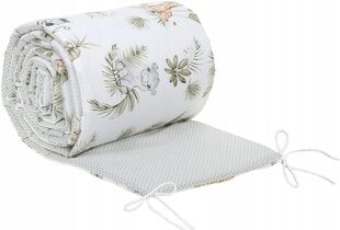 Защита детской кроватки Babymam, 180x30 cm, White/Gray цена и информация | Безопасный дом Multipack C | kaup24.ee