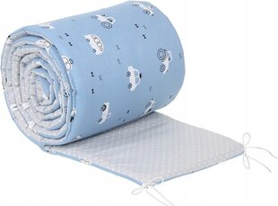 Защита детской кроватки Babymam, 180x30 cm, Blue/Gray цена и информация | Товары для безопасности детей дома | kaup24.ee