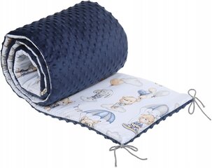Мягкая защита кроватки Babymam, 180x30 cm, Blue цена и информация | Товары для безопасности детей дома | kaup24.ee
