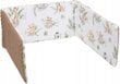 Pehme võrevoodi kaitse Babymam, 180x30 cm, Beige/White цена и информация | Laste ohutustarvikud | kaup24.ee