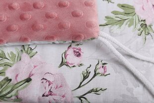 Мягкая защита кроватки Babymam, 180x30 cm, Pink/Gray цена и информация | Товары для безопасности детей дома | kaup24.ee