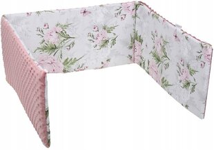 Pehme võrevoodi kaitse Babymam, 180x30 cm, Pink/Gray hind ja info | Laste ohutustarvikud | kaup24.ee