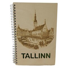 Käsitsi valmistatud märkmik graveeringuga Tallinn hind ja info | Vihikud, märkmikud ja paberikaubad | kaup24.ee
