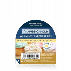 Lõhnavaha Yankee Candle Wax Vanilla Cupcake, 22g цена и информация | Подсвечники, свечи | kaup24.ee