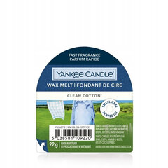 Lõhnavaha Yankee Candle Wax Clean Cotton, 22g hind ja info | Küünlad, küünlajalad | kaup24.ee