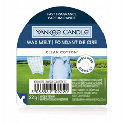 Yankee Candle Clean Cotton lõhnavaha 22g hind ja info | Küünlad, küünlajalad | kaup24.ee