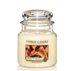 Lõhnaküünal Yankee Candle Prantsuse vanilje, 104g цена и информация | Подсвечники, свечи | kaup24.ee