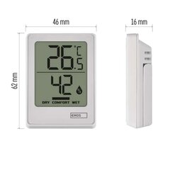 Digitaalne termomeeter-hügromeeter E0345 hind ja info | Emos Kliimaseadmed, ventilatsiooniseadmed | kaup24.ee