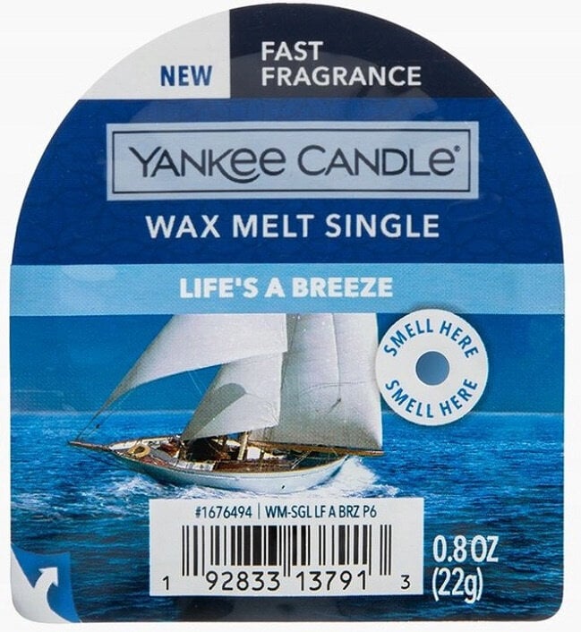 Lõhnavaha Yankee Candle Classic Wax Lifes A Breeze, 22g hind ja info | Küünlad, küünlajalad | kaup24.ee