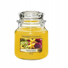 Lõhnaküünal Yankee Candle Small Jar Tropical Starfruit, 104g цена и информация | Подсвечники, свечи | kaup24.ee