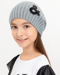 Шапка для девочки Gulliver, серая цена и информация | Шапки, перчатки, шарфы для девочек | kaup24.ee