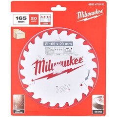 Saeketas puidule Milwaukee 165 x 20 x 1,6 mm, 40 hammast hind ja info | Käsitööriistad | kaup24.ee