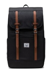 Seljakott Herschel Retreat Black, 23L цена и информация | Рюкзаки и сумки | kaup24.ee