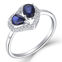 Brilio Silver Романтичное серебряное кольцо с сапфирами R-FS-5648S цена и информация | Кольцо | kaup24.ee