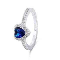 Brilio Silver Романтическое серебряное кольцо Сердце RI047WB цена и информация | Кольцо | kaup24.ee