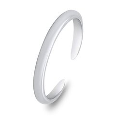 Brilio Silver Minimalist silver open ring RI084W цена и информация | Кольцо | kaup24.ee