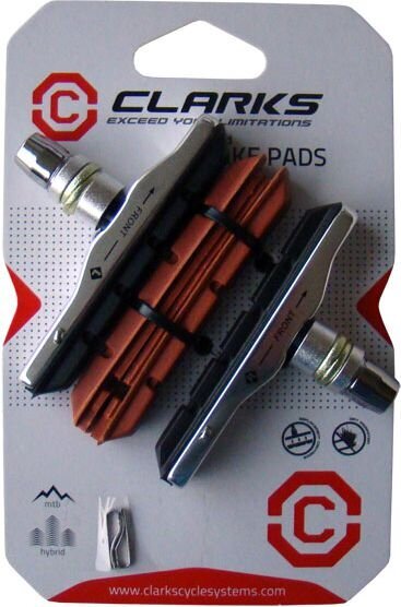 Piduriklotsid Clarks CP513 MTB 70 mm, must hind ja info | Muud jalgratta varuosad | kaup24.ee