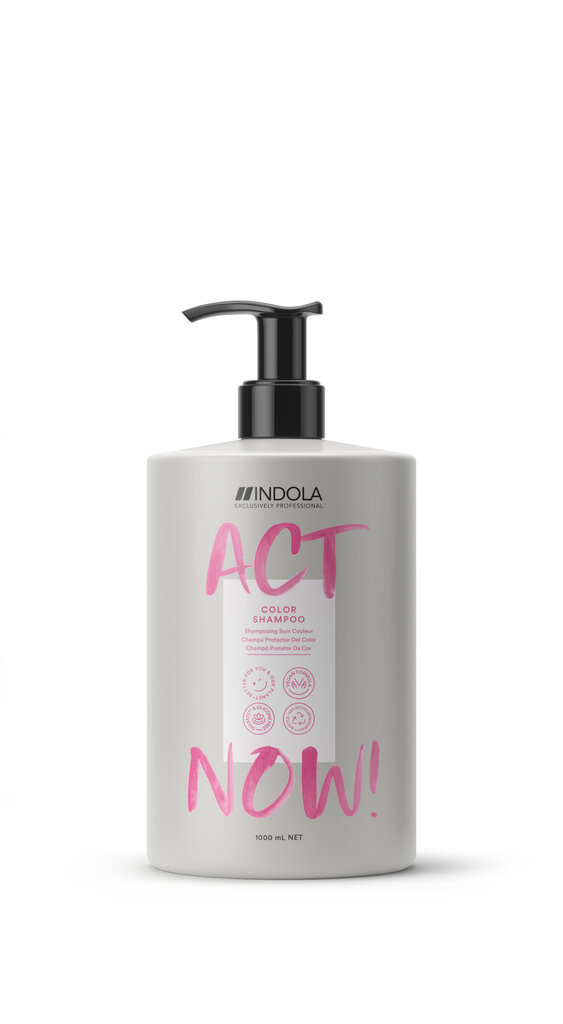 Juuksešampoon Indola ActNow Color Shampoo värvitud juustele, 1000 ml hind ja info | Šampoonid | kaup24.ee