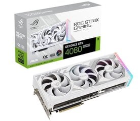 Asus ROG Strix GeForce RTX 4080 Super OC White Edition (90YV0KB2-M0NA00) hind ja info | Videokaardid (GPU) | kaup24.ee