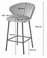 2-toolide komplekt Leobert Gatta, hall/must hind ja info | Söögitoolid, baaritoolid | kaup24.ee