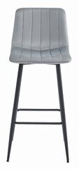2-toolide komplekt Leobert Pozza, hall/must hind ja info | Söögilaua toolid, köögitoolid | kaup24.ee