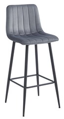 2-toolide komplekt Leobert Pozza, hall/must hind ja info | Söögilaua toolid, köögitoolid | kaup24.ee