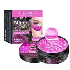 Silmapadjad Collagen & Rose Root Eye Pads Pink Glitter naistele ja meestele, 60 tk цена и информация | Маски для лица, патчи для глаз | kaup24.ee