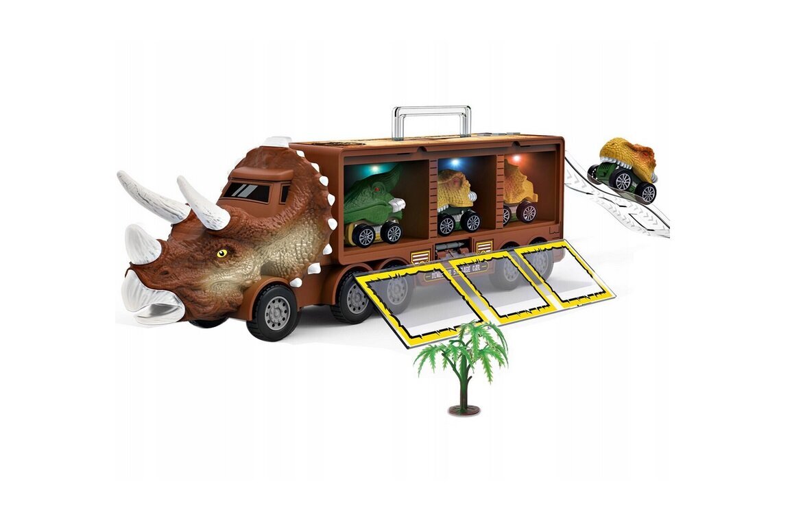 Mäng Dino Truck, 14 elementi hind ja info | Poiste mänguasjad | kaup24.ee