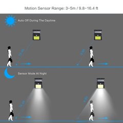 LED päikesevalgusti liikumisanduriga Daybetter, 2 tk цена и информация | Уличное освещение | kaup24.ee