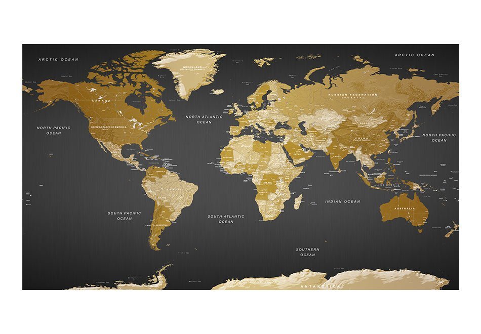 XXL fototapeet - World Map: Modern Geography II hind ja info | Fototapeedid | kaup24.ee