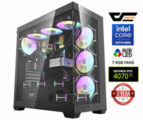 Core i7-14700F 16GB 512GB SSD RTX 4070 Ti 12GB NoOs hind ja info | Lauaarvutid | kaup24.ee