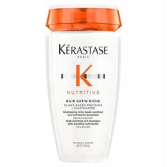 Шампунь увлажняющий Kérastase Nutritive Bain Satin Riche Shampoo, 250мл цена и информация | Шампуни | kaup24.ee