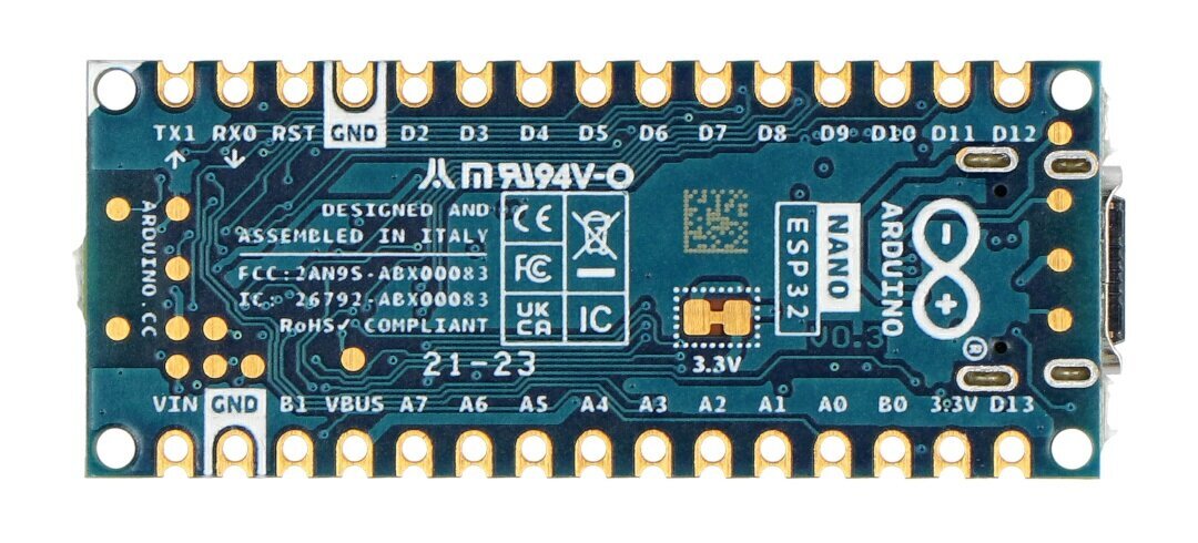 Arduino Nano ESP32 ABX00092 цена и информация | Robootika, konstruktorid ja tarvikud | kaup24.ee