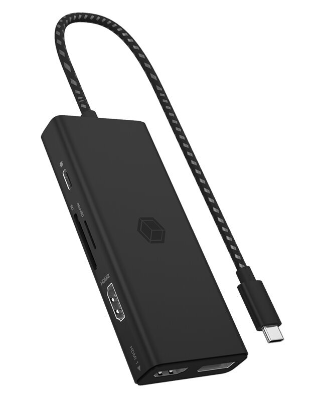 Icy Box IB-DK4011-CPD hind ja info | USB jagajad, adapterid | kaup24.ee