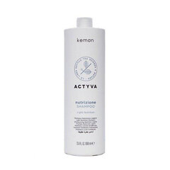 Kemon Actyva Nutrizione Light šampoon, 1000ml hind ja info | Šampoonid | kaup24.ee