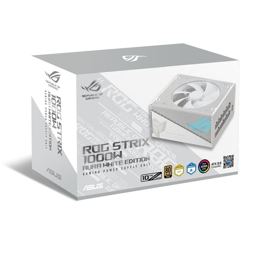 Asus ROG Strix 1000G Aura White Edition цена и информация | Toiteplokid (PSU) | kaup24.ee