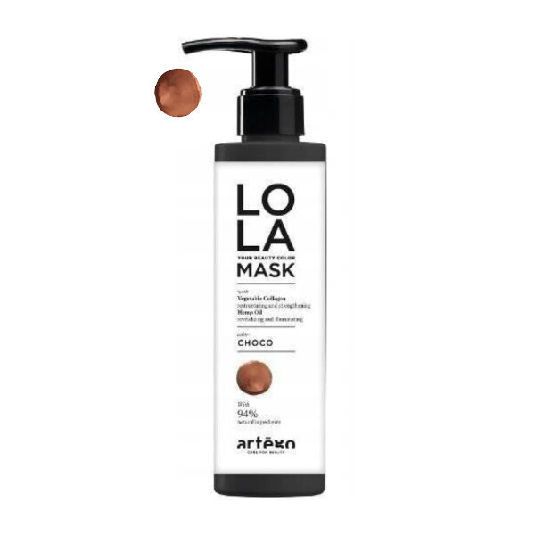 Juuksemask ARTEGO LOLA Your Beauty Color Mask Choco 200 ml hind ja info | Šampoonid | kaup24.ee