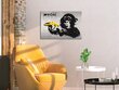 Maalimine numbrite järgi Monkey (Banksy Street Art Graffiti) 60x40 cm hind ja info | Maalid numbri järgi | kaup24.ee