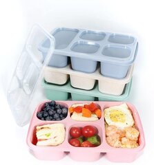 Ланч-бокс 4 ящика для приготовления пищи, 5 отделений, ланч-бокс цена и информация | Посуда для хранения еды | kaup24.ee