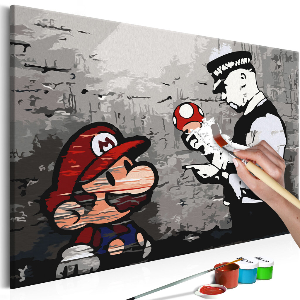 Tee ise maal - Mario (Banksy) цена и информация | Maalid numbri järgi | kaup24.ee