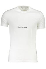 Мужская футболка Calvin Klein Smooth Cotton Egret K10K112229YAH 560077381, белый цена и информация | Мужские футболки | kaup24.ee