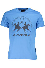 Мужская футболка La Martina, синяя цена и информация | Мужские футболки | kaup24.ee
